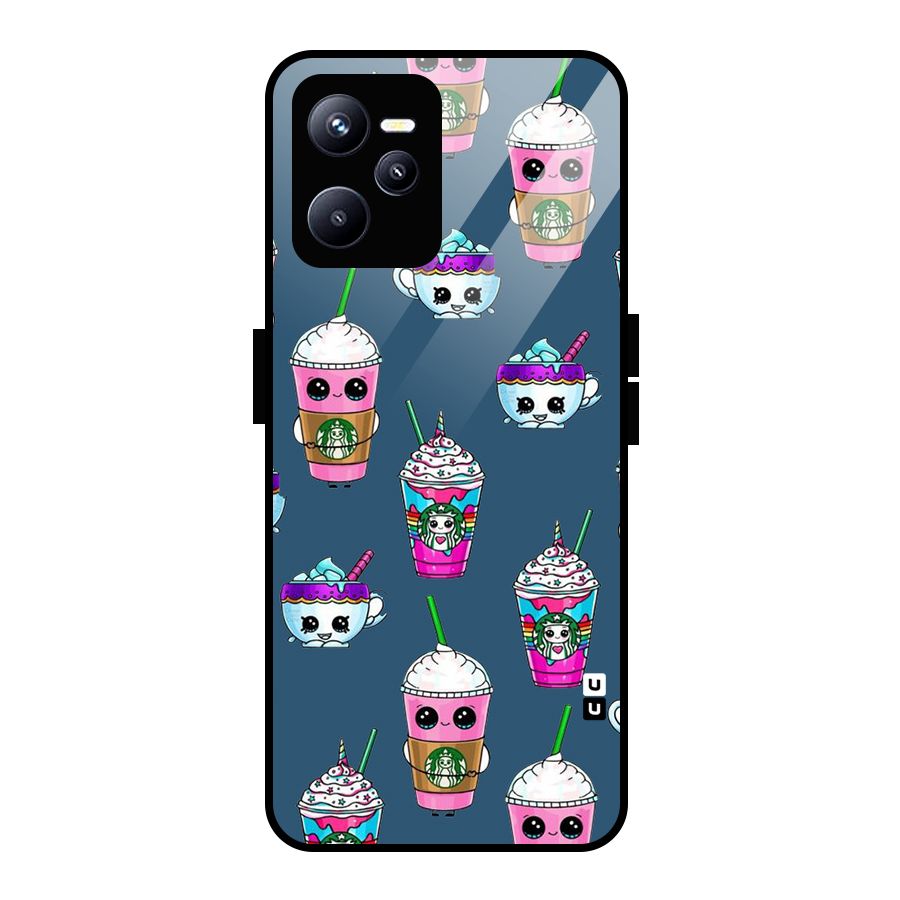 Coffee Mugs Glass Back Case for Realme C35