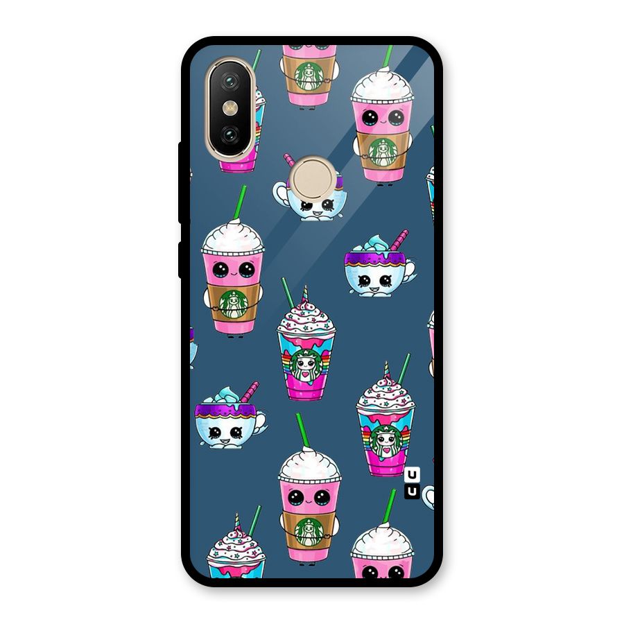 Coffee Mugs Glass Back Case for Redmi A2
