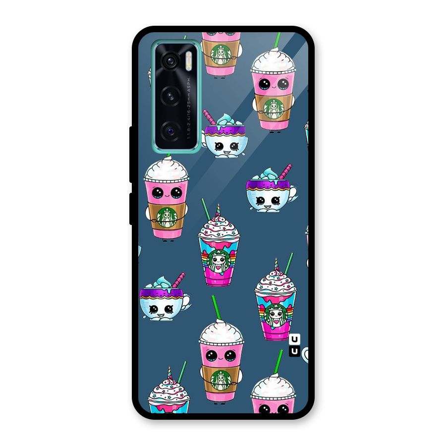 Coffee Mugs Glass Back Case for Vivo V20 SE