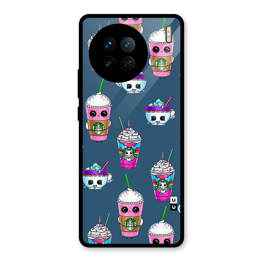 Coffee Mugs Glass Back Case for Vivo X90