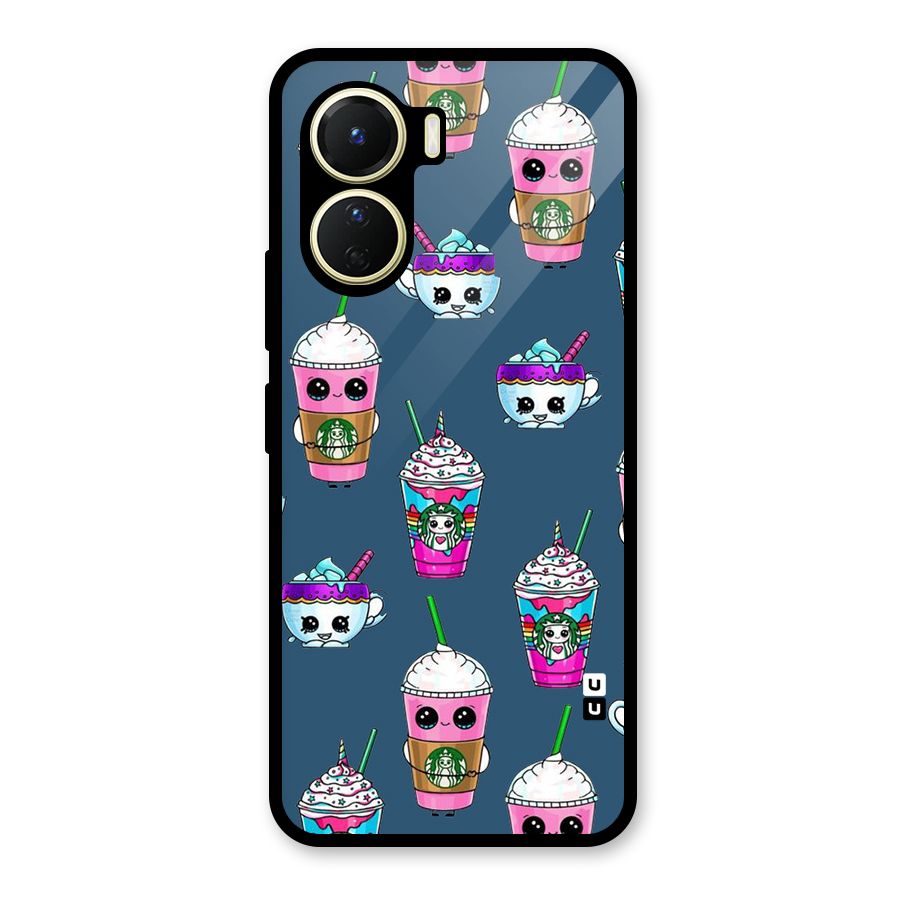 Coffee Mugs Glass Back Case for Vivo Y16