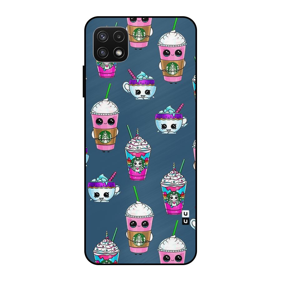 Coffee Mugs Metal Back Case for Galaxy A22 5G