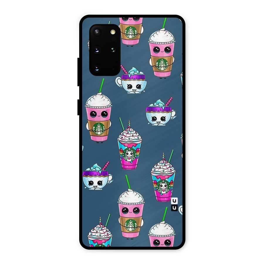 Coffee Mugs Metal Back Case for Galaxy S20 Plus