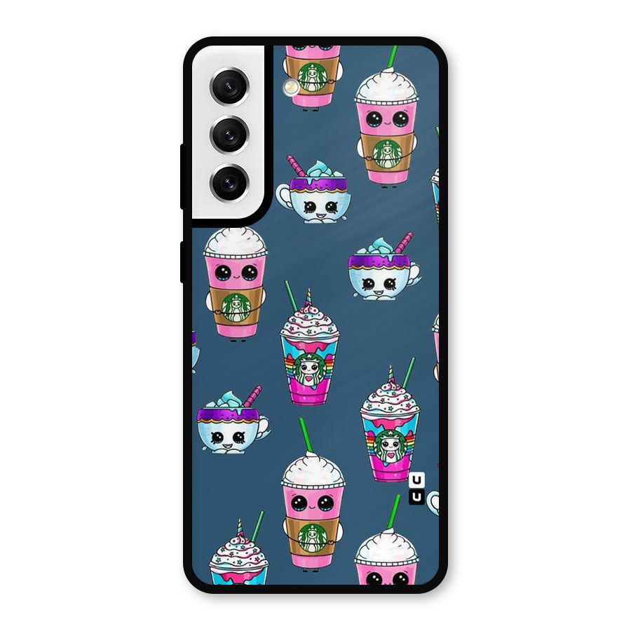 Coffee Mugs Metal Back Case for Galaxy S21 FE 5G