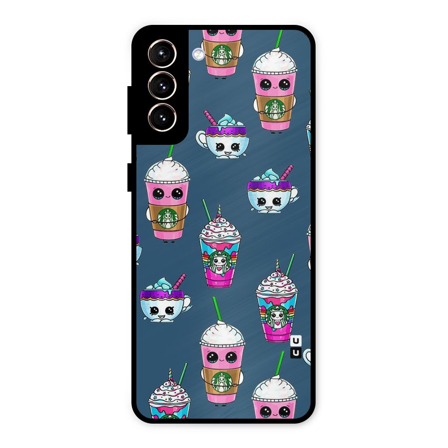 Coffee Mugs Metal Back Case for Galaxy S21 Plus