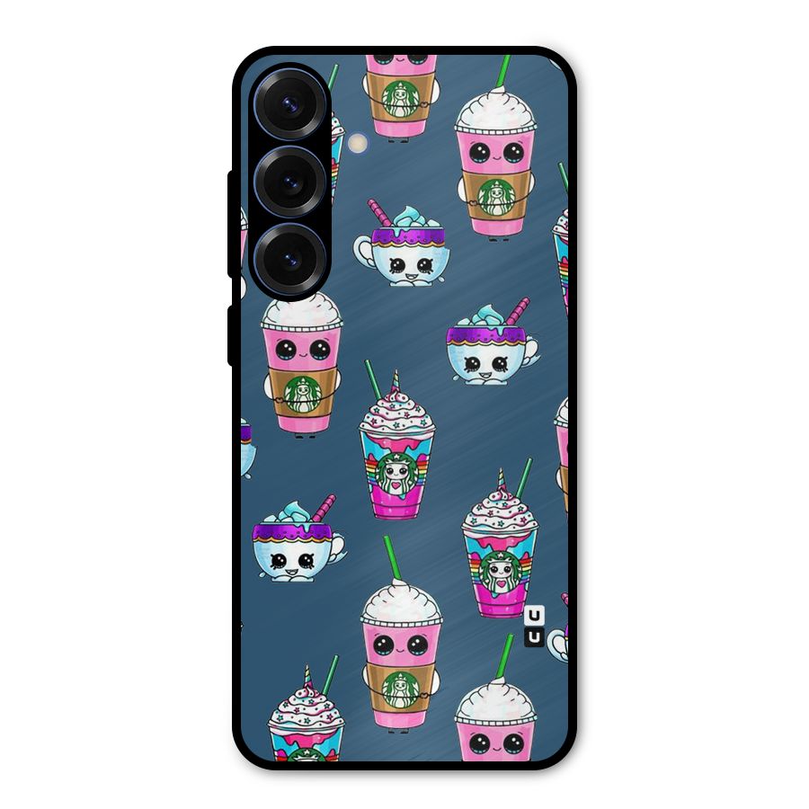 Coffee Mugs Metal Back Case for Galaxy S25 Plus