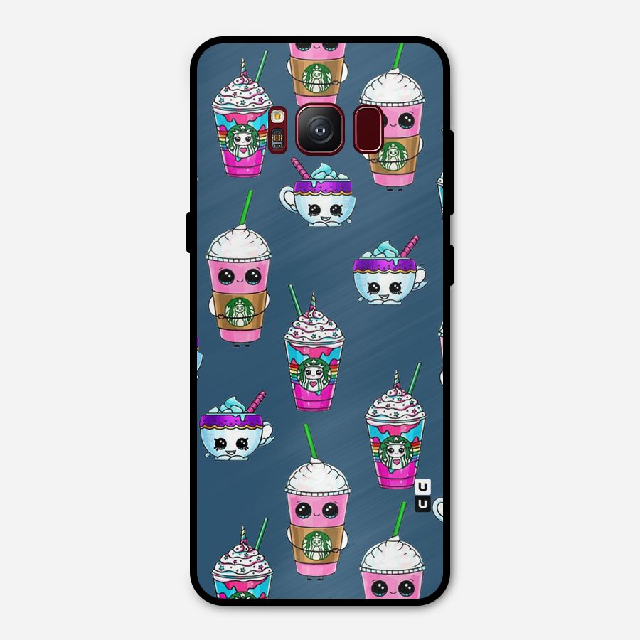 Coffee Mugs Metal Back Case for Galaxy S8