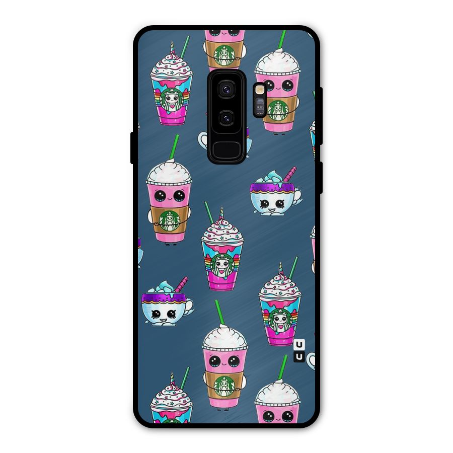 Coffee Mugs Metal Back Case for Galaxy S9 Plus