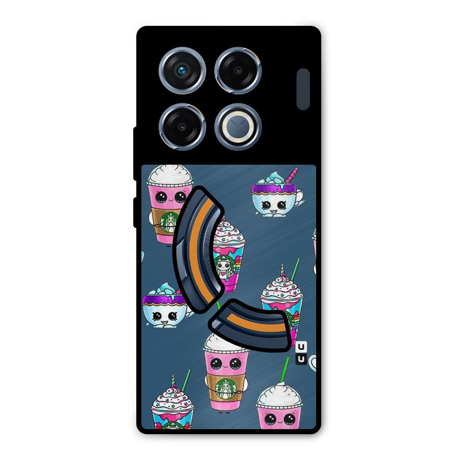 Coffee Mugs Metal Back Case for Infinix GT 20 Pro