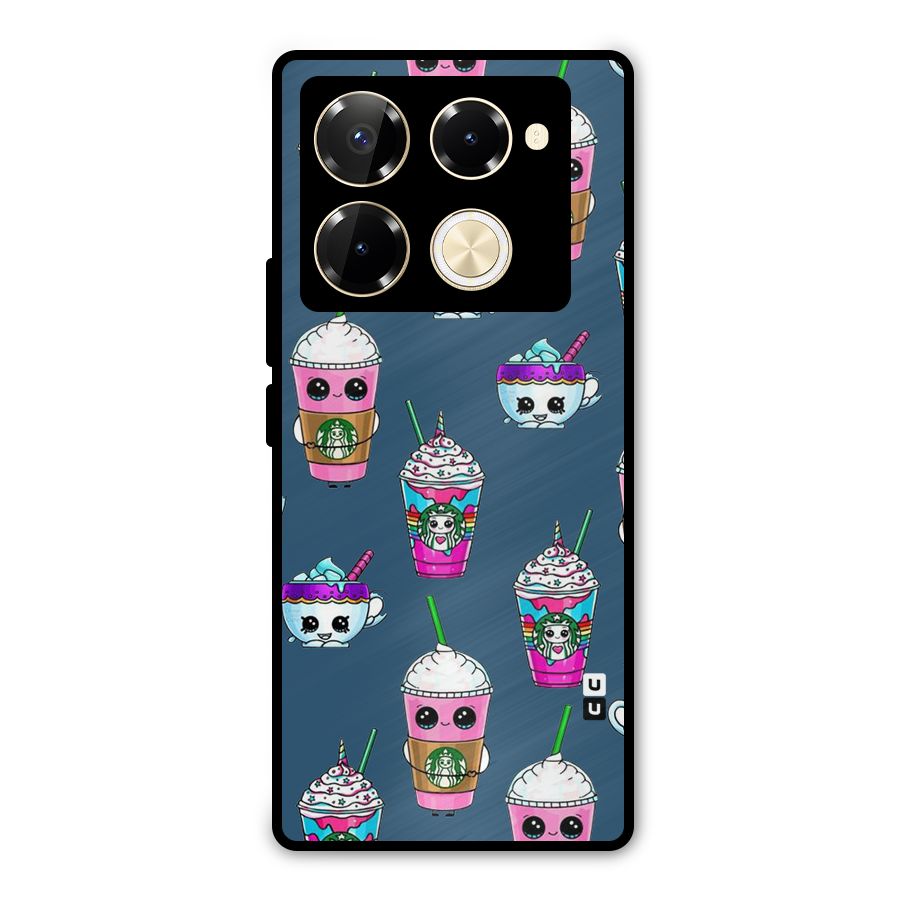 Coffee Mugs Metal Back Case for Infinix Note 40 Pro Plus