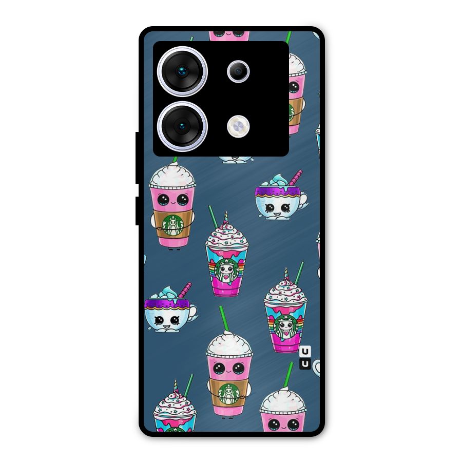 Coffee Mugs Metal Back Case for Infinix Zero 30 5G