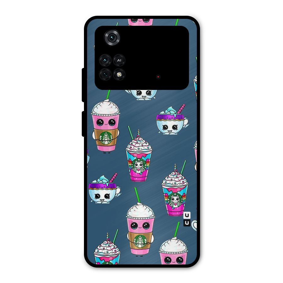 Coffee Mugs Metal Back Case for Poco M4 Pro 4G
