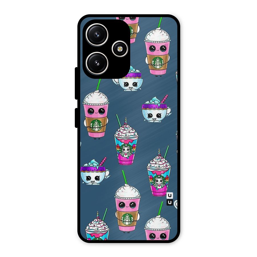 Coffee Mugs Metal Back Case for Poco M6 Pro