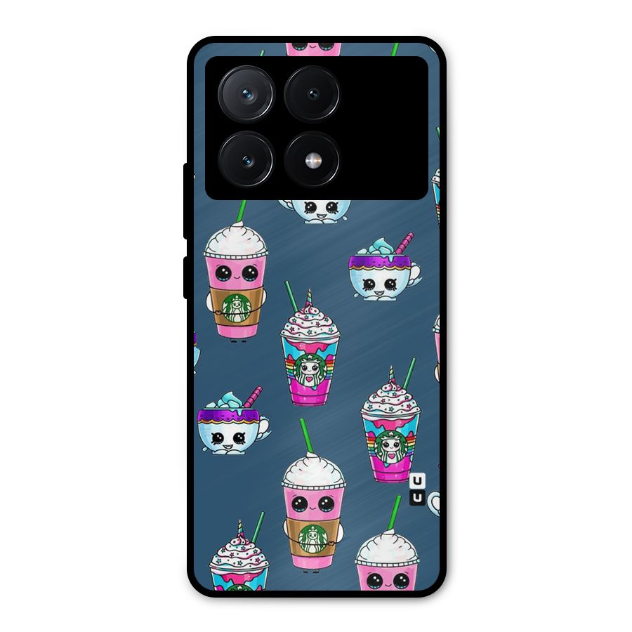 Coffee Mugs Metal Back Case for Poco X6 Pro