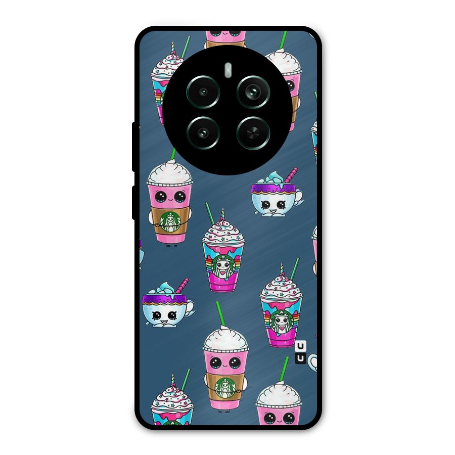 Coffee Mugs Metal Back Case for Realme 12 Pro Plus