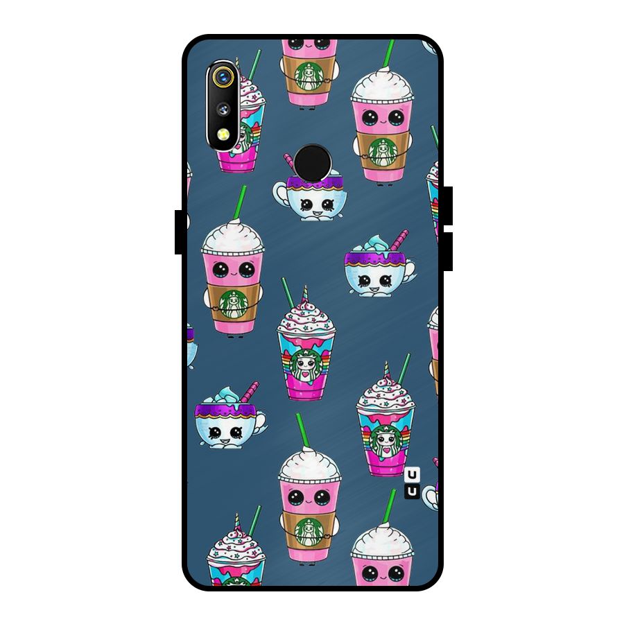 Coffee Mugs Metal Back Case for Realme 3i