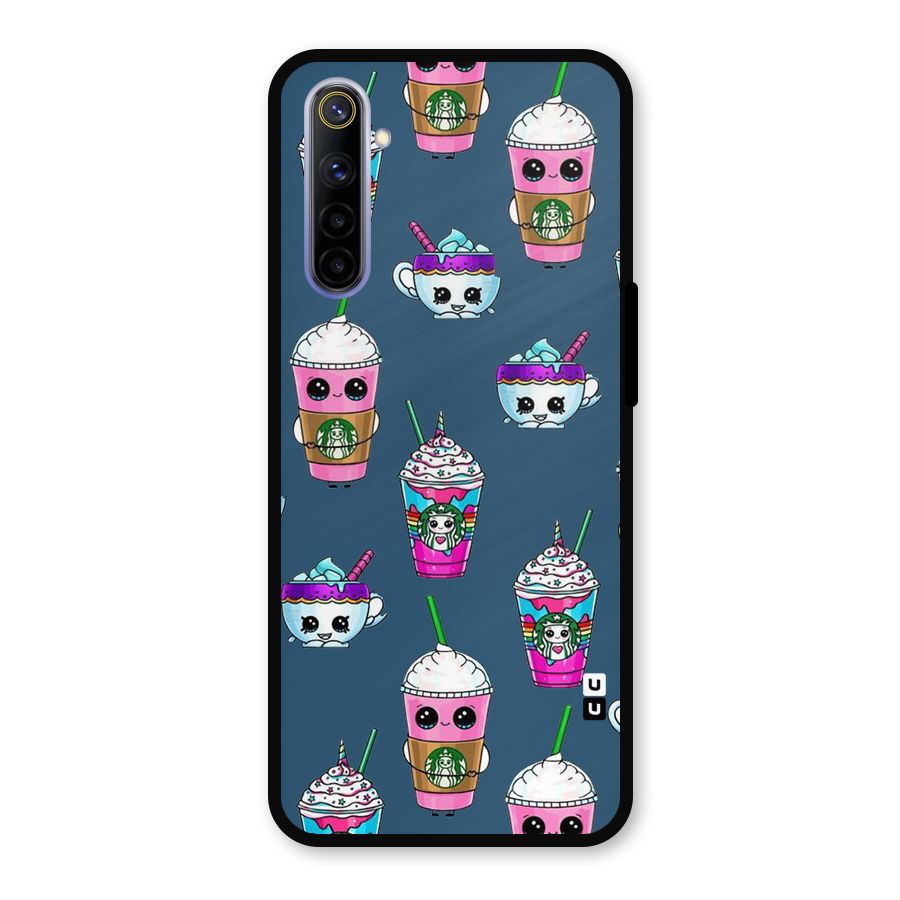 Coffee Mugs Metal Back Case for Realme 6