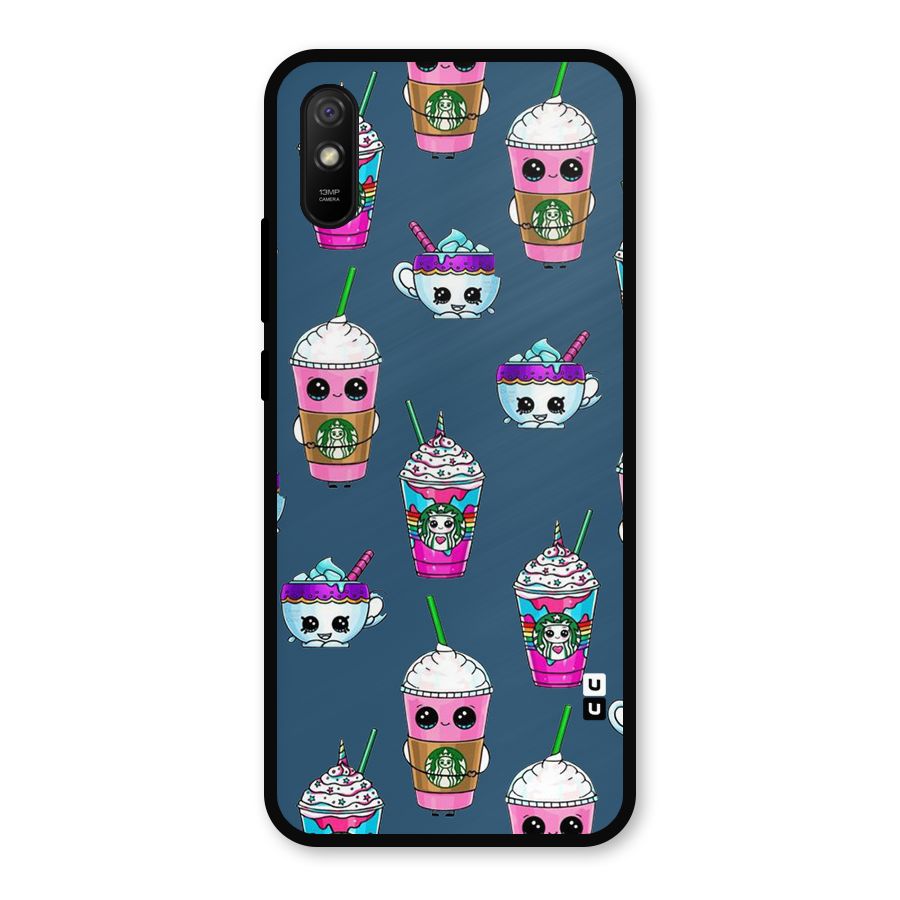 Coffee Mugs Metal Back Case for Redmi 9a