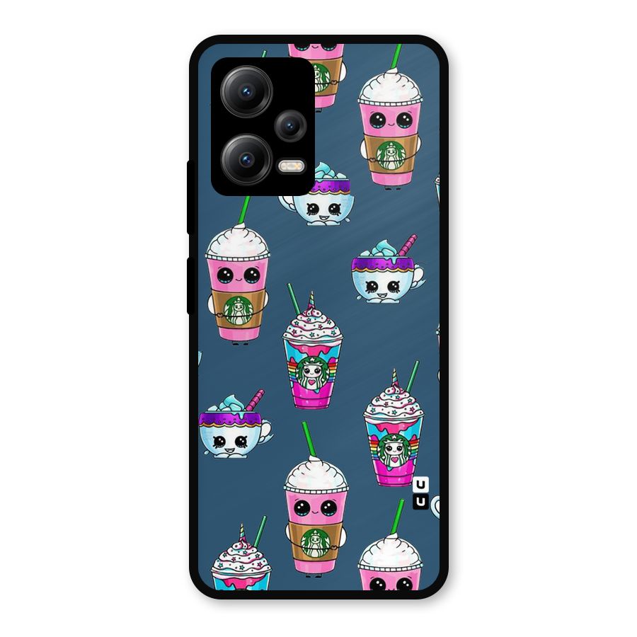 Coffee Mugs Metal Back Case for Redmi Note 12 5G