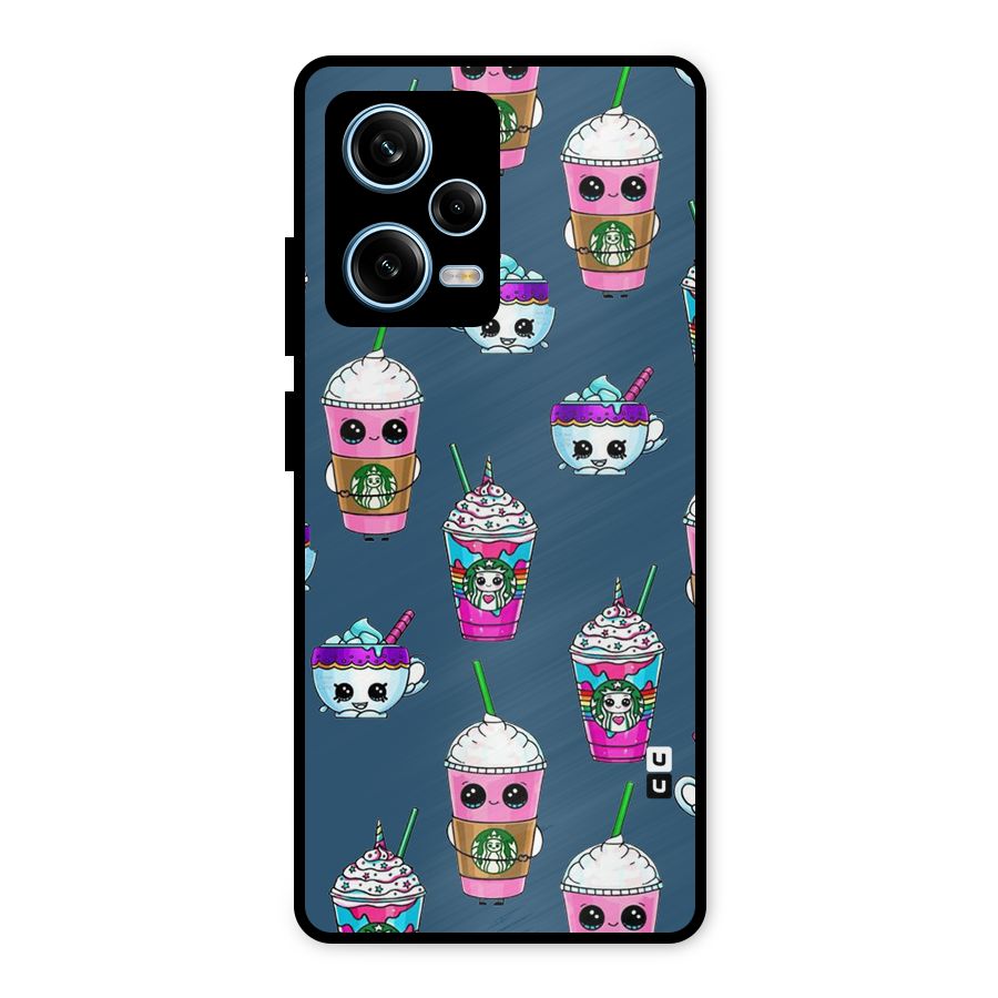 Coffee Mugs Metal Back Case for Redmi Note 12 Pro