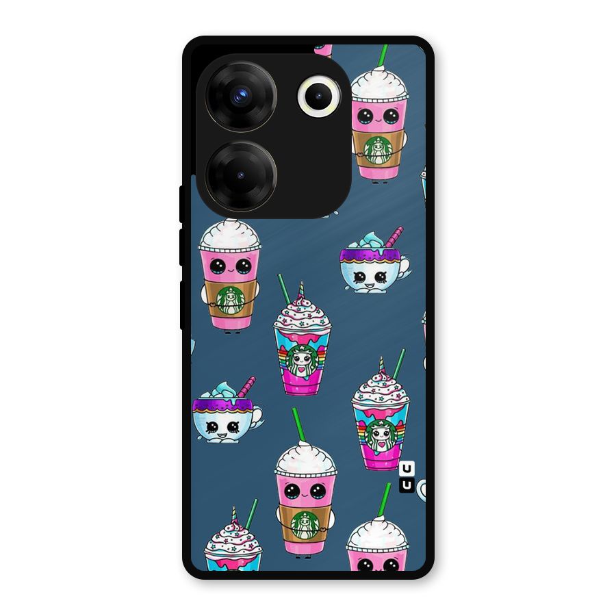 Coffee Mugs Metal Back Case for Tecno Camon 20 Pro
