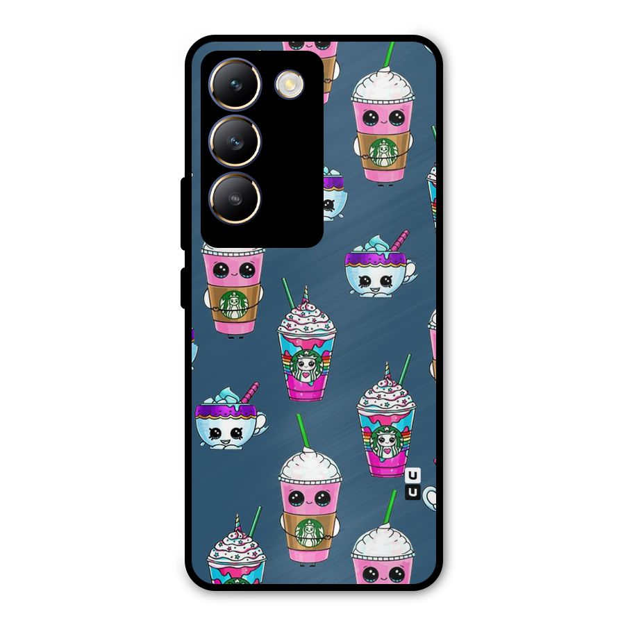 Coffee Mugs Metal Back Case for Vivo T3 5G