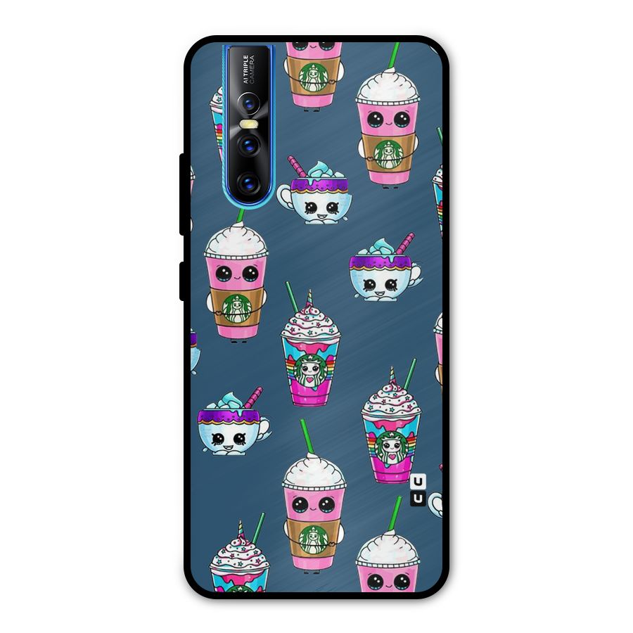 Coffee Mugs Metal Back Case for Vivo V15 Pro