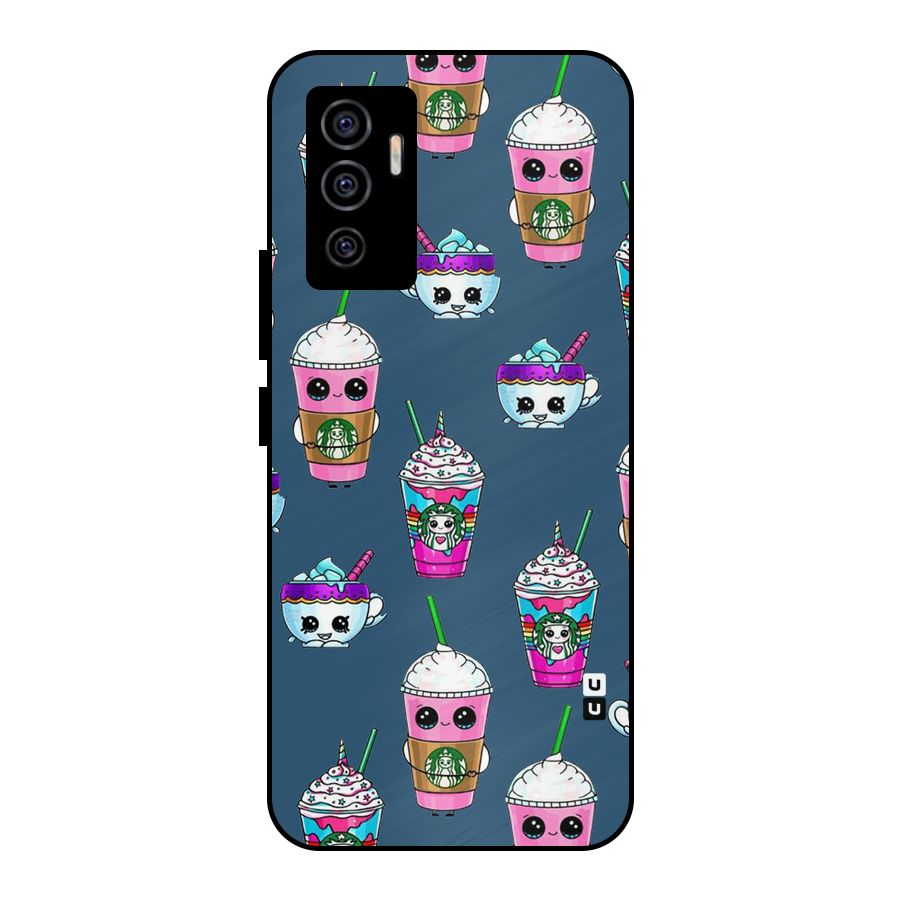 Coffee Mugs Metal Back Case for Vivo V23e
