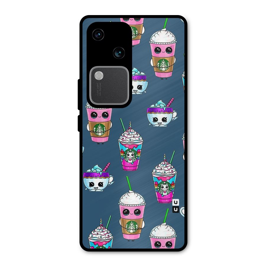 Coffee Mugs Metal Back Case for Vivo V30