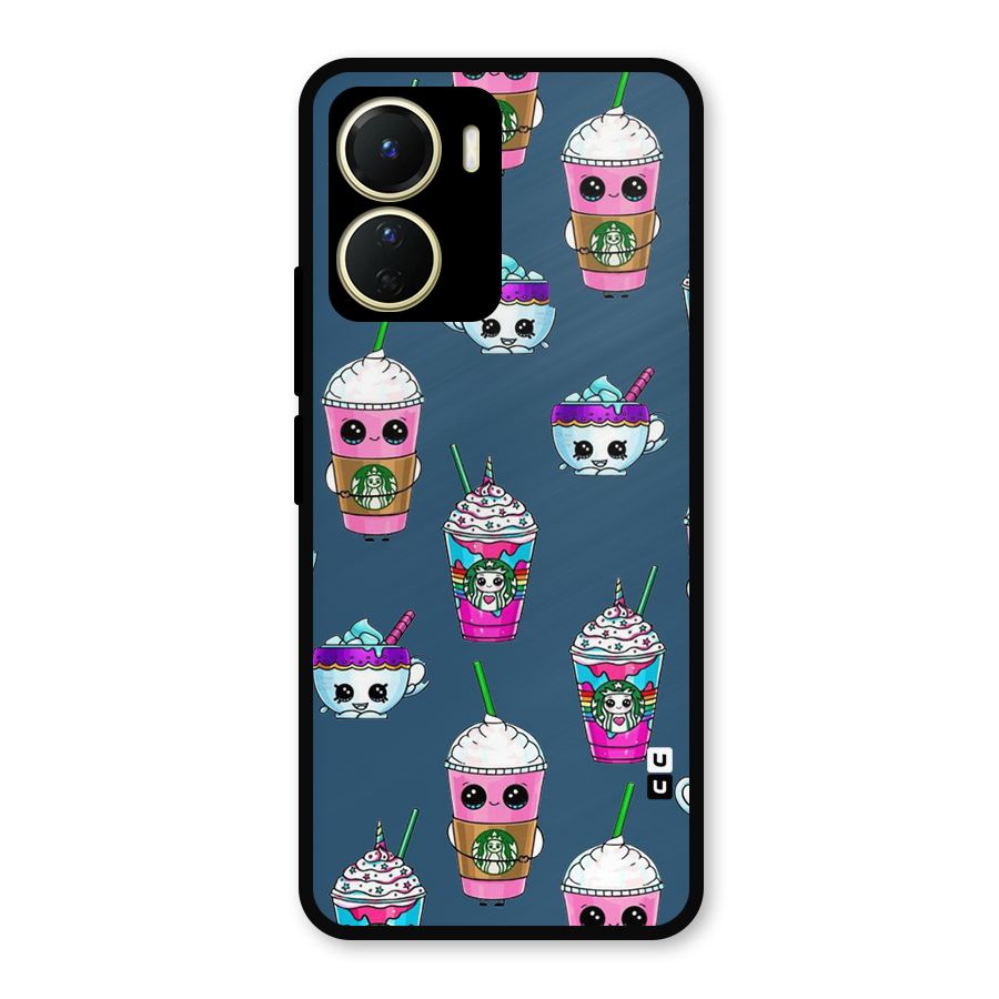 Coffee Mugs Metal Back Case for Vivo Y16