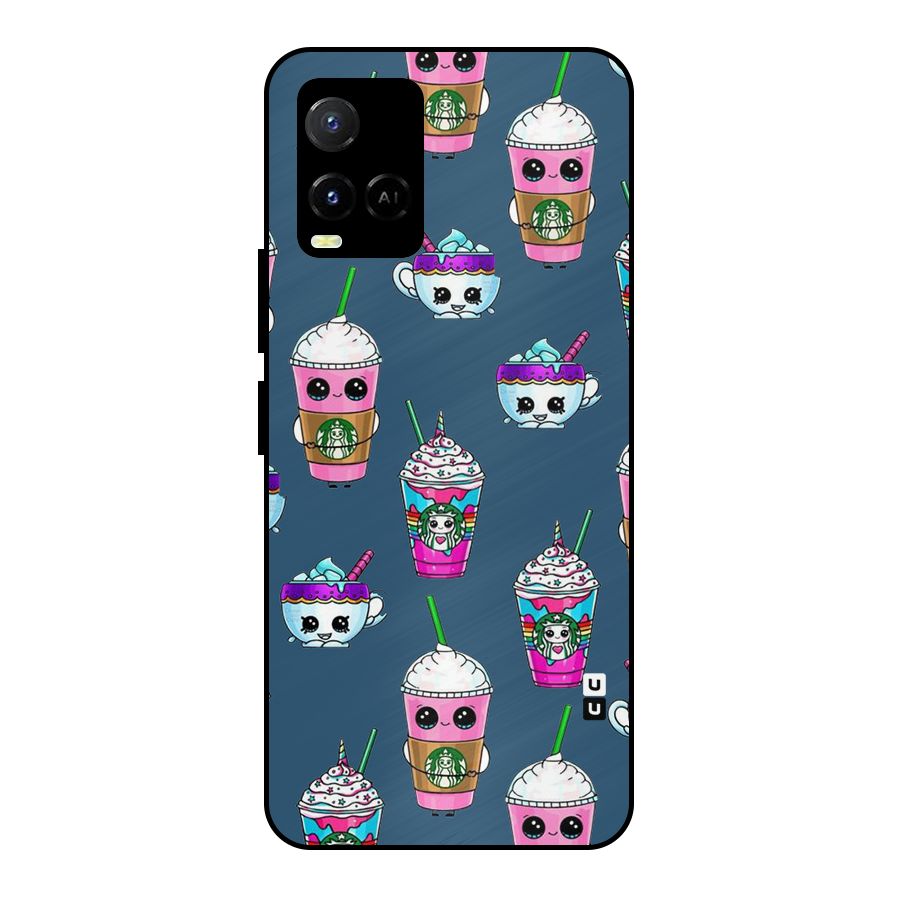 Coffee Mugs Metal Back Case for Vivo Y21A