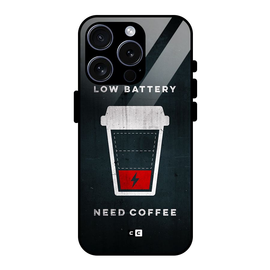 Coffee Need Glass Back Case for iPhone 15 Pro
