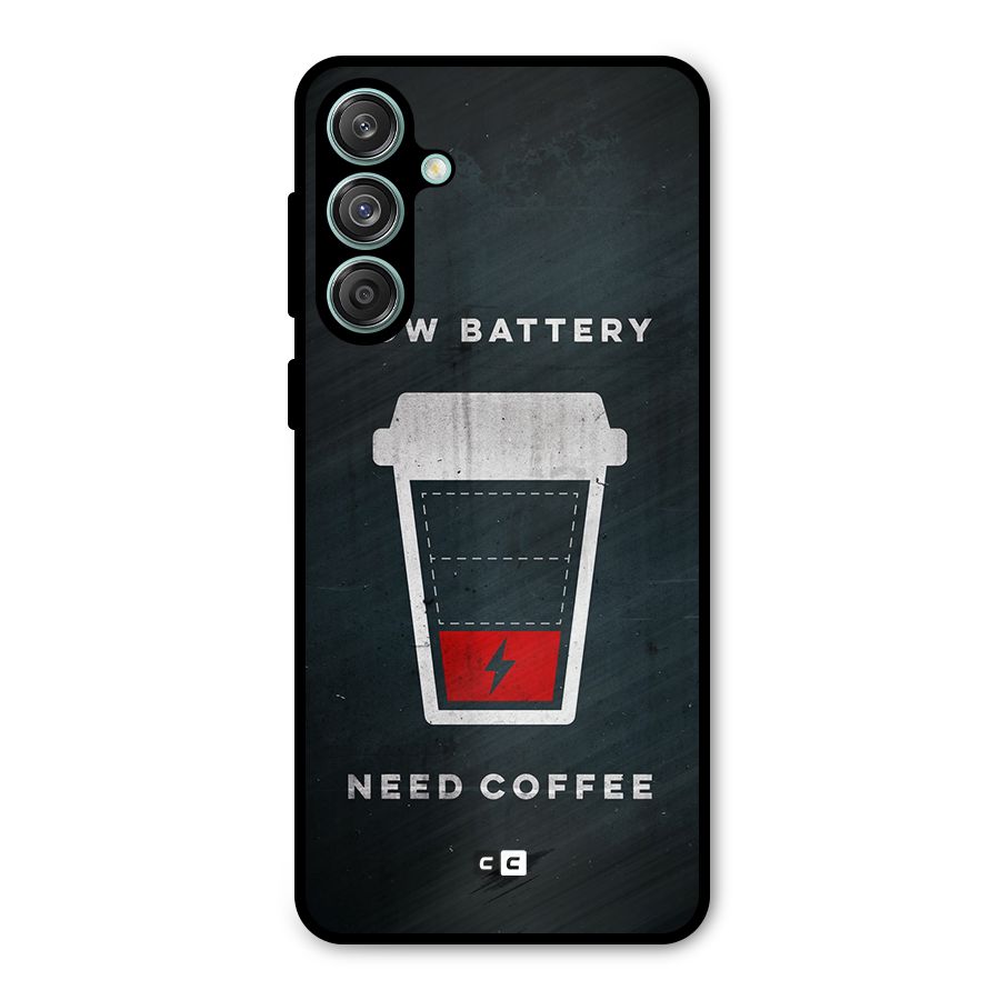 Coffee Need Metal Back Case for Galaxy M55 5G