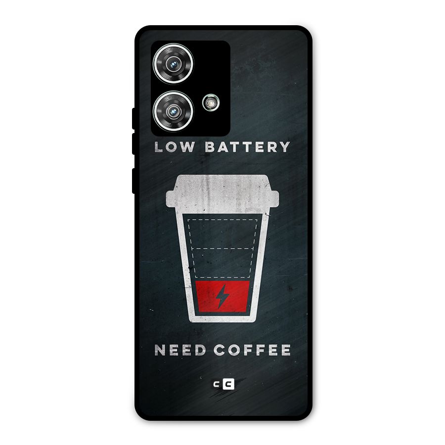 Coffee Need Metal Back Case for Motorola Edge 40 Neo
