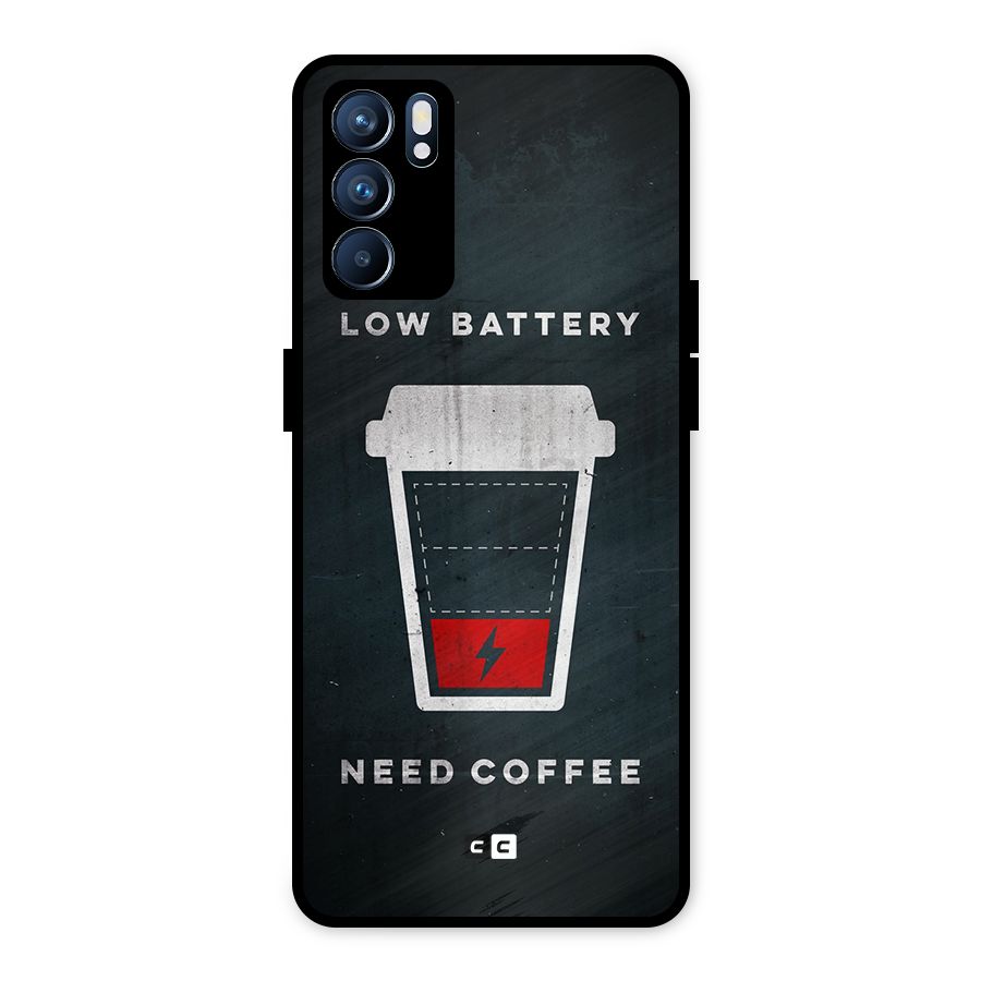 Coffee Need Metal Back Case for Oppo Reno6 5G