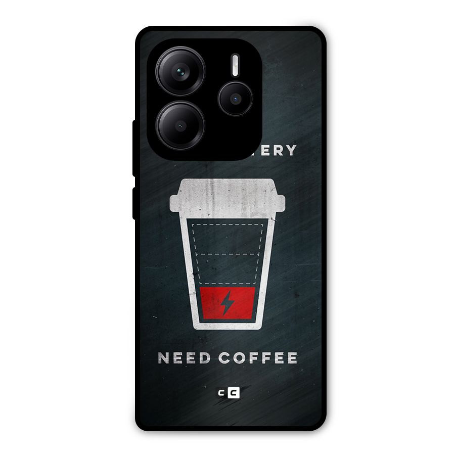 Coffee Need Metal Back Case for Redmi Note 14 5G