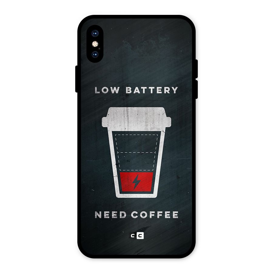 Coffee Need Metal Back Case for iPhone XS Max