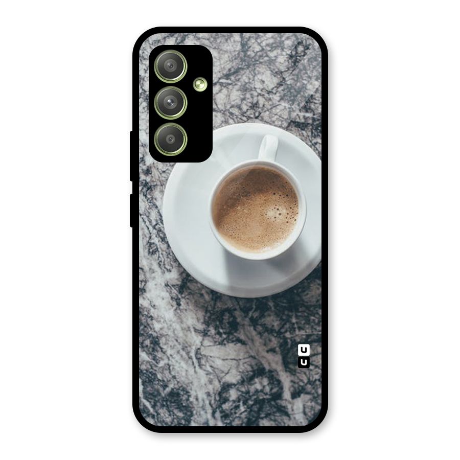 Coffee On Marble Glass Back Case for Galaxy A54