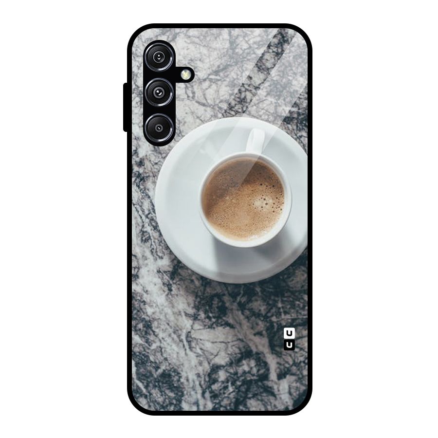 Coffee On Marble Glass Back Case for Galaxy M34 5G
