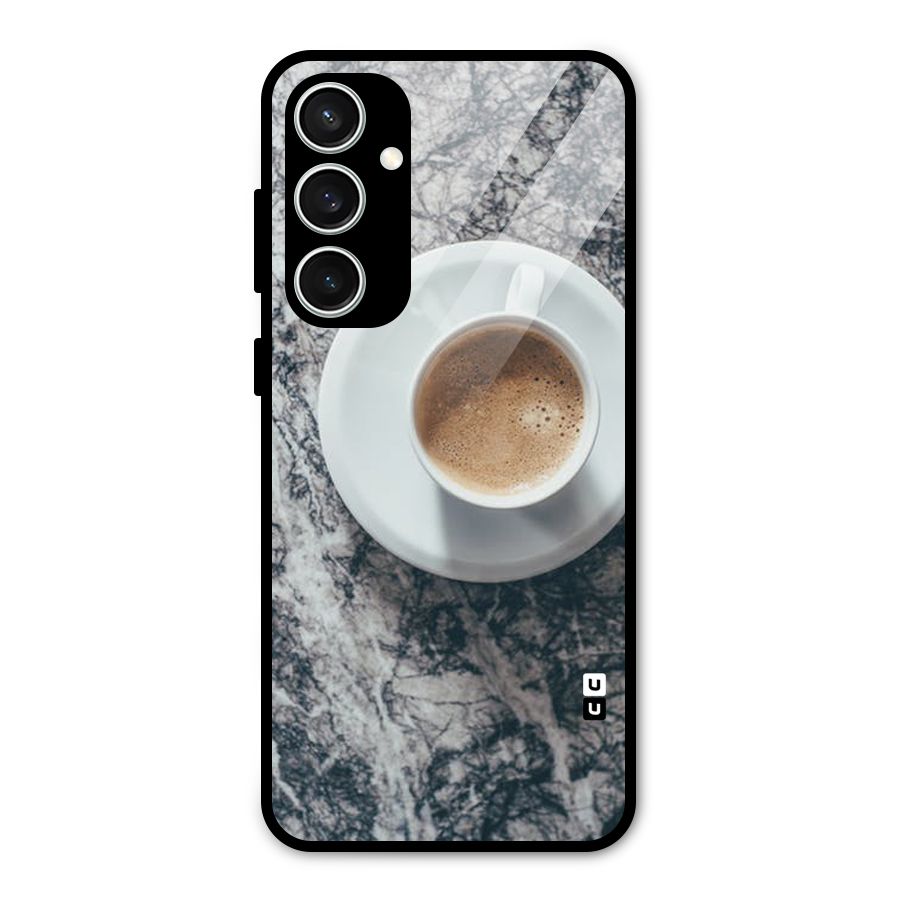 Coffee On Marble Glass Back Case for Galaxy S23 FE
