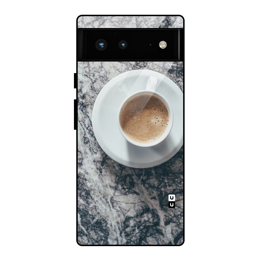 Coffee On Marble Glass Back Case for Google Pixel 6