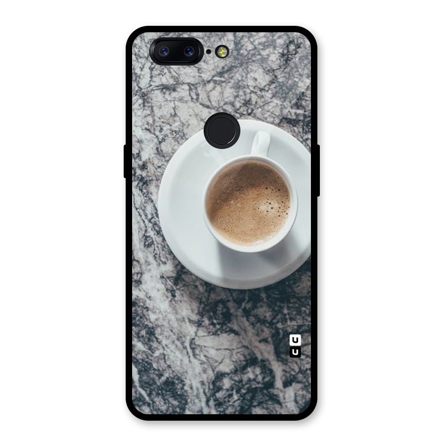 Coffee On Marble Glass Back Case for OnePlus 5T
