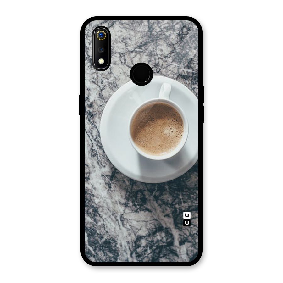 Coffee On Marble Glass Back Case for Realme 3i