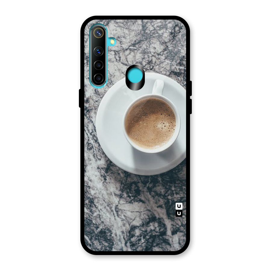 Coffee On Marble Glass Back Case for Realme 5