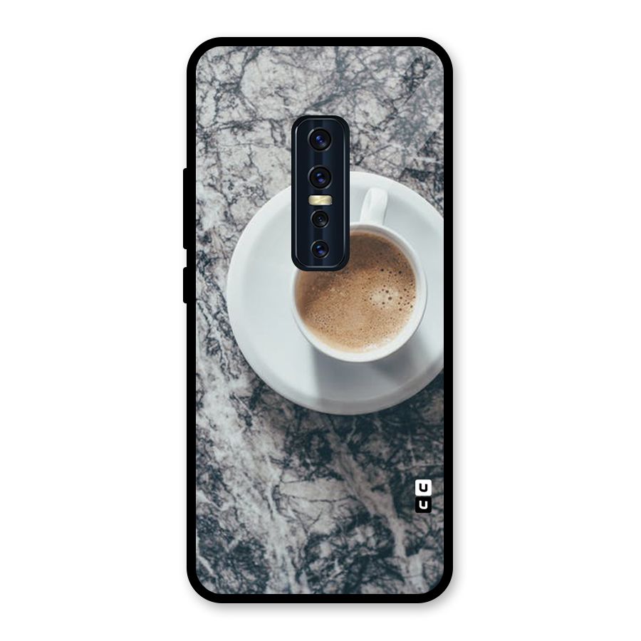Coffee On Marble Glass Back Case for Vivo V17 Pro