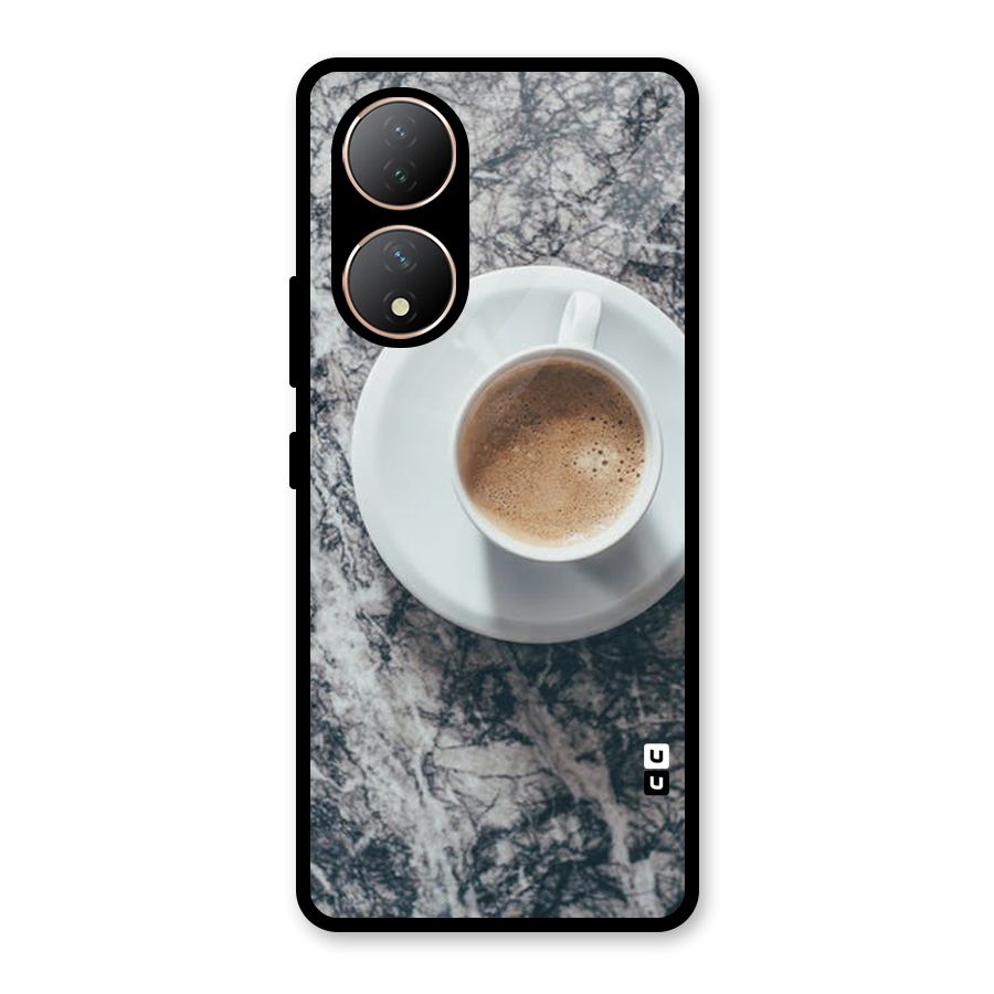 Coffee On Marble Glass Back Case for Vivo Y100A