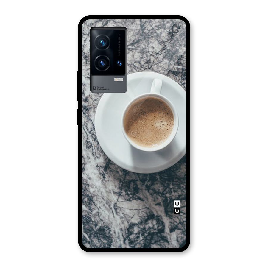 Coffee On Marble Glass Back Case for iQOO 9 5G