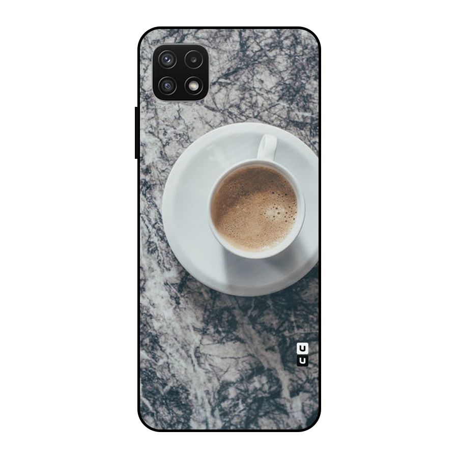 Coffee On Marble Metal Back Case for Galaxy A22 5G