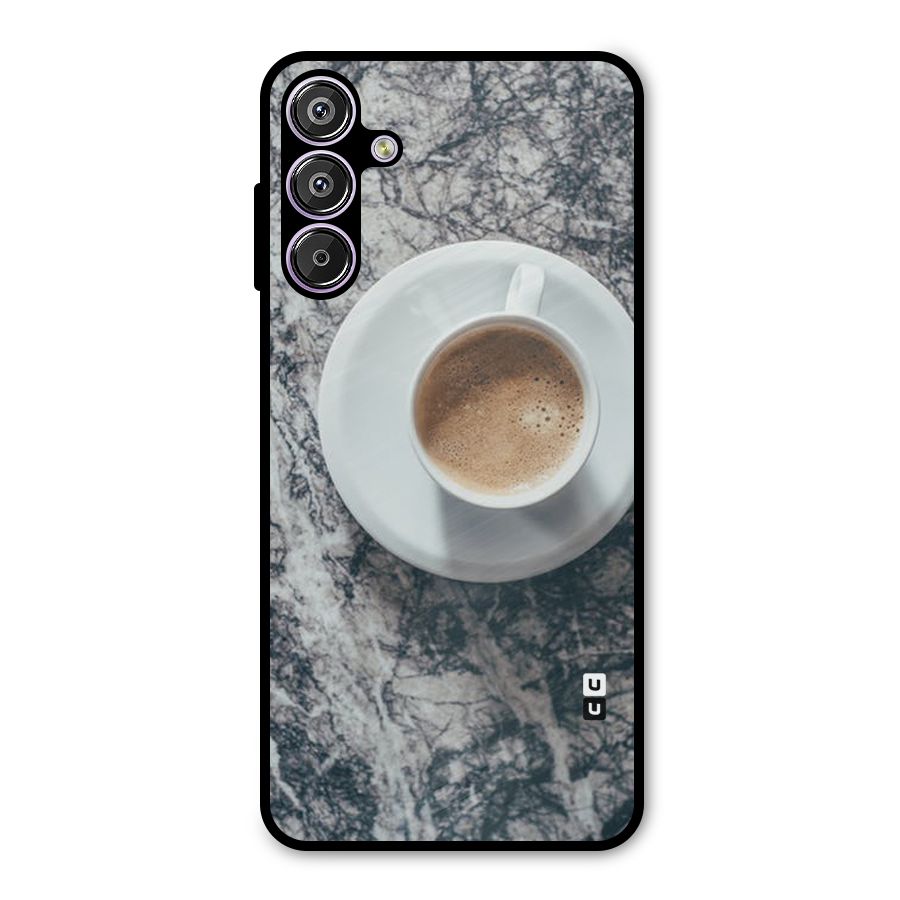 Coffee On Marble Metal Back Case for Galaxy F15