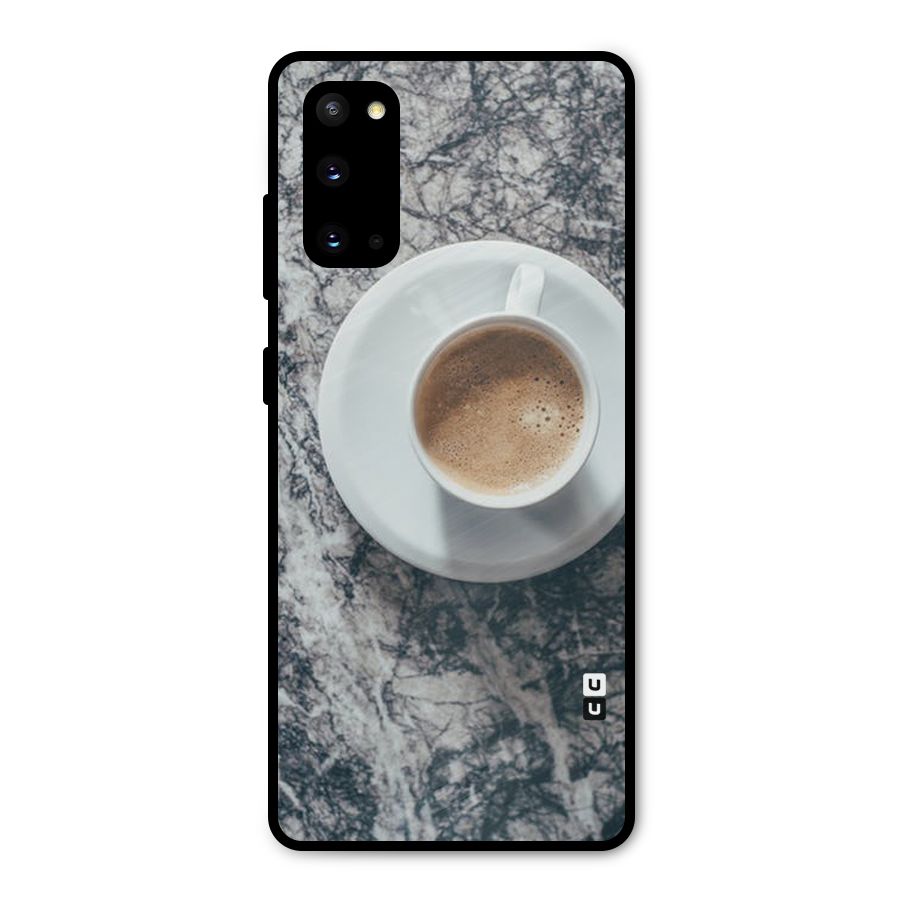 Coffee On Marble Metal Back Case for Galaxy S20